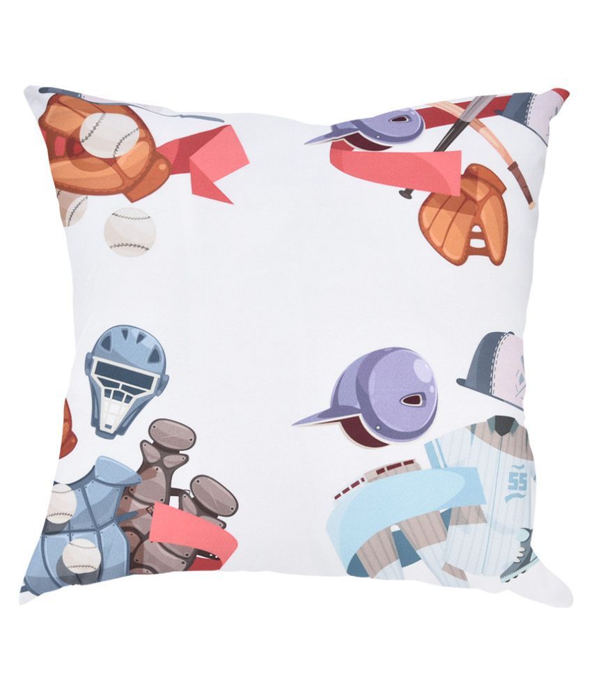 Baseball Print Pillow Case Polyester Sofa Car Cushion Cover Home