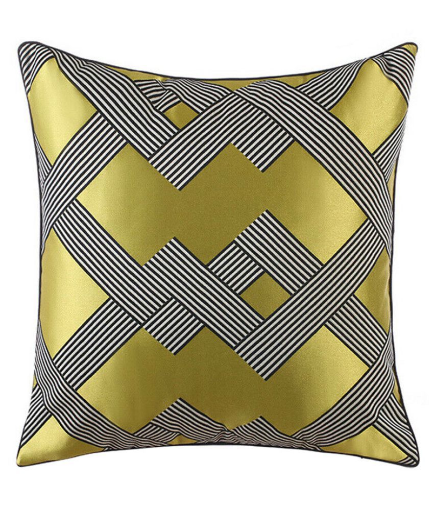 Rectangle Yellow Pillow Cases Geometric Throw Cushion Cover Sofa Home Car Decor