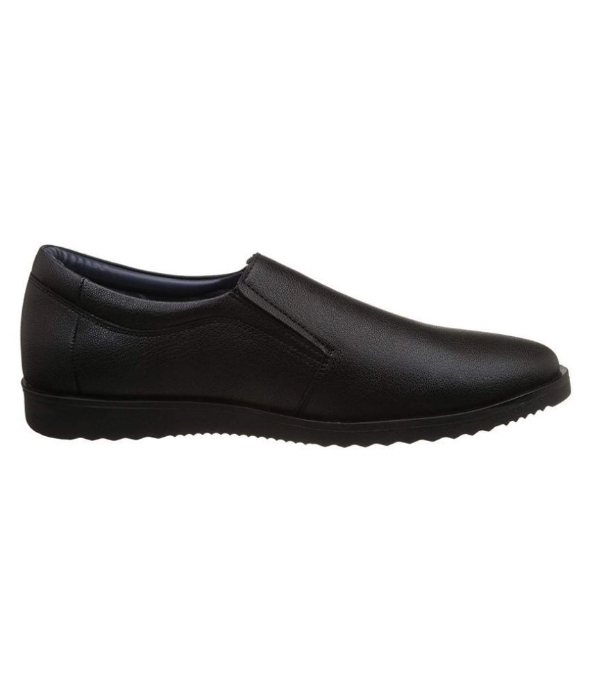 Bata Slip On Genuine Leather Black Formal Shoes Price in
