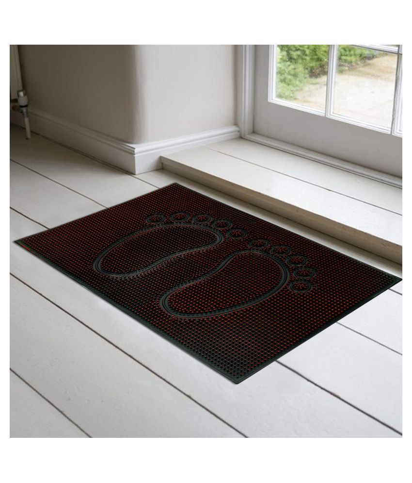     			E-Retailer Red Single Regular Door Mat