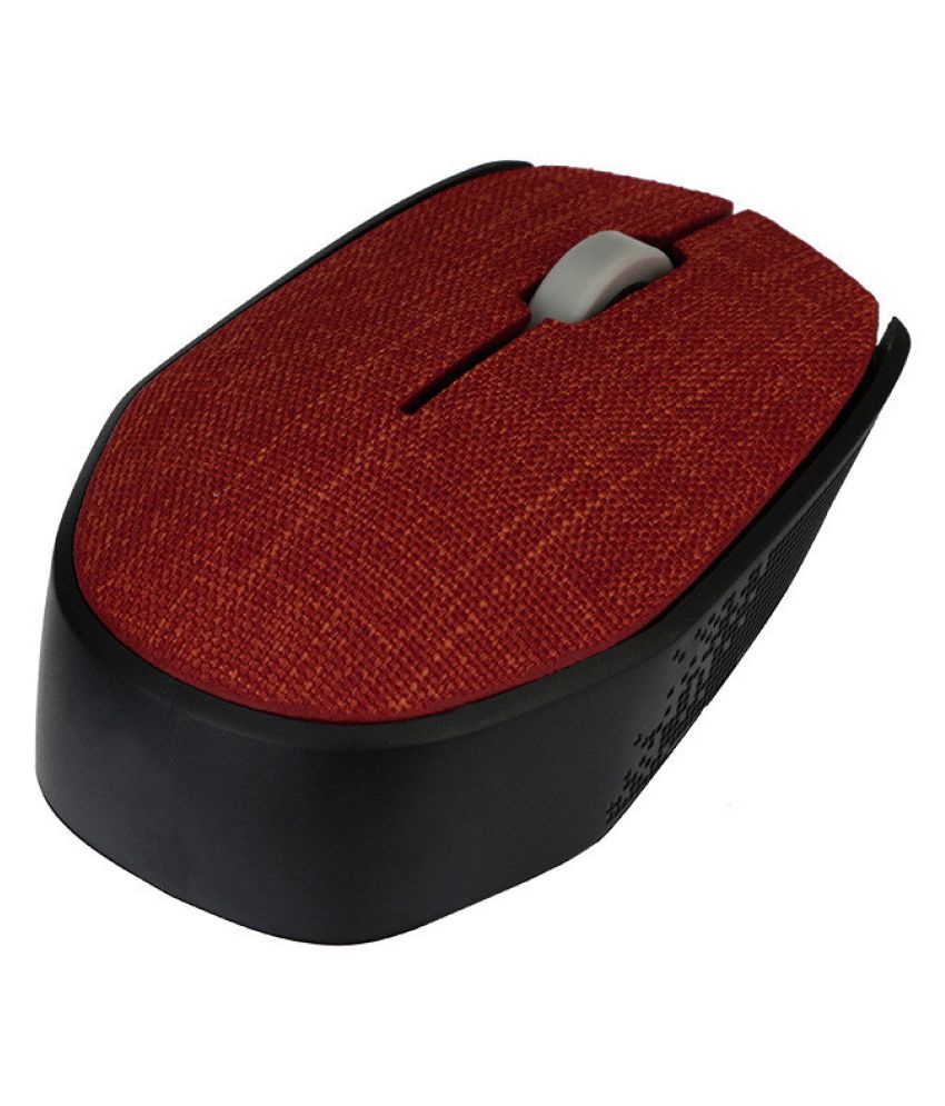 2.4Ghz Slim Portable Optical Wireless Mouse Gaming Soft Fabric Cover Mice