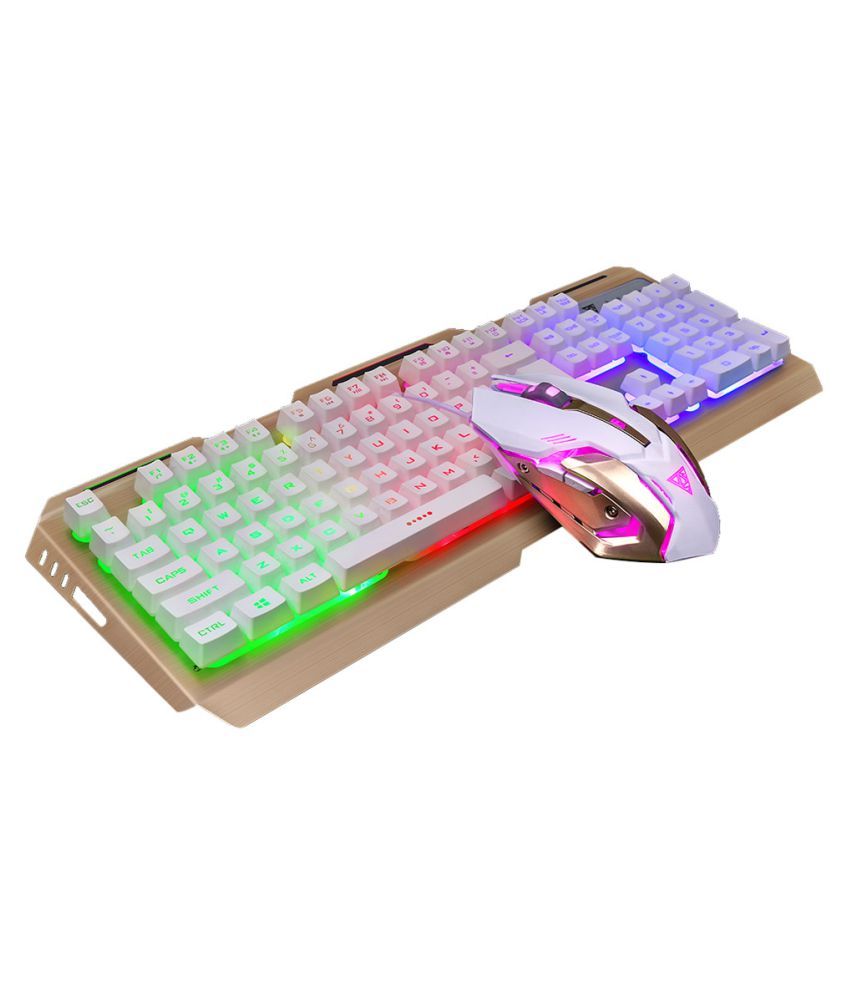 Gaming Keyboard Mechanical Keyboard and Mouse V1 104 Key USB Wired RGB