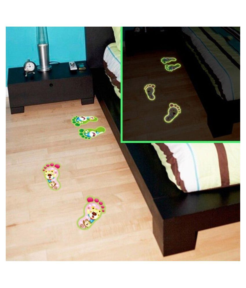 Lovely Footprint Luminous Wall Sticker Fluorescent Floor Stickers Bathroom Kids Room Decor Buy Lovely Footprint Luminous Wall Sticker Fluorescent Floor Stickers Bathroom Kids Room Decor Online At Best Prices In India