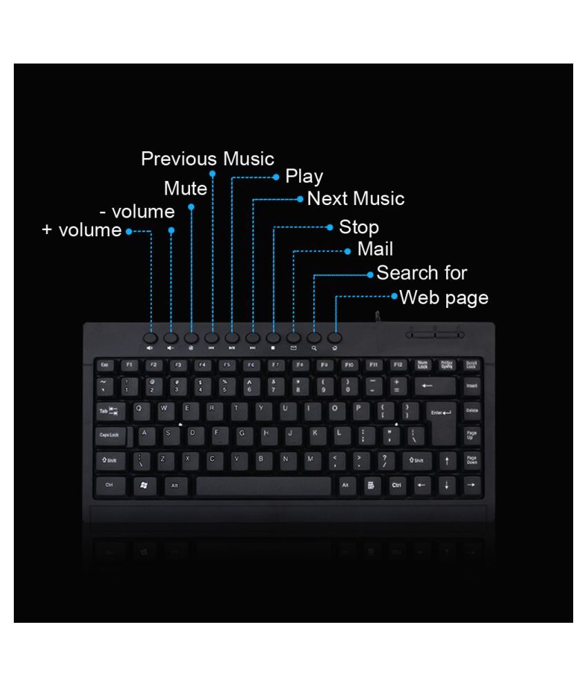 Waterproof Keyboard Standard Desktop keyboard Wired USB Multimedia PC