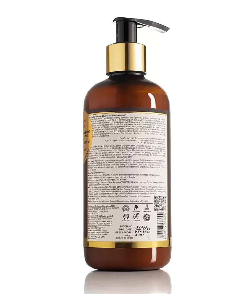 WOW Skin Science Moroccan Argan Oil Shampoo 300 ml  the best price and  delivery  Globally