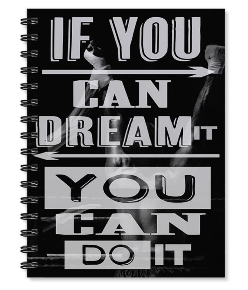 Motivational Quotes Notebook Stationery School Equipment A5 School Binders Diary 