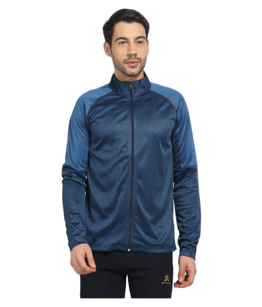 OFF LIMITS Blue Polyester Terry Jacket - Buy OFF LIMITS Blue Polyester ...