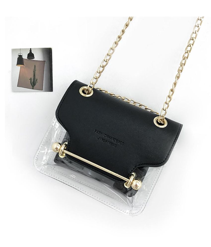 transparent jelly shoulder bag