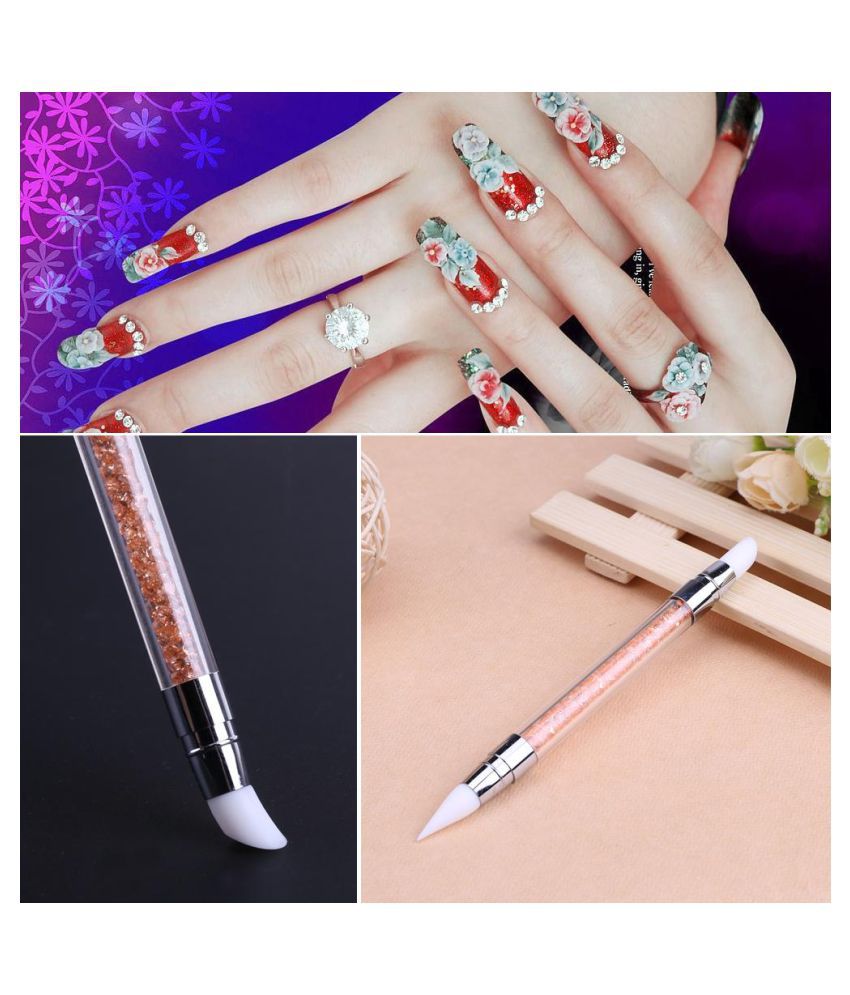 1pc Silicone Nail Art Brush Professional Nail Dotting Carving Pen: Buy 1pc Silicone  Nail Art Brush Professional Nail Dotting Carving Pen at Best Prices in  India - Snapdeal