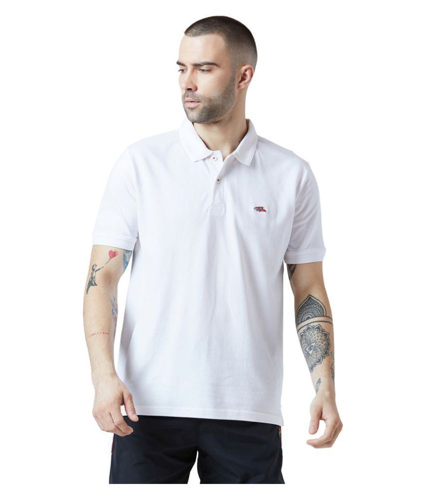 PERF 100 Percent Cotton White Plain Polo T Shirt - Buy PERF 100 Percent Cotton White Plain Polo 