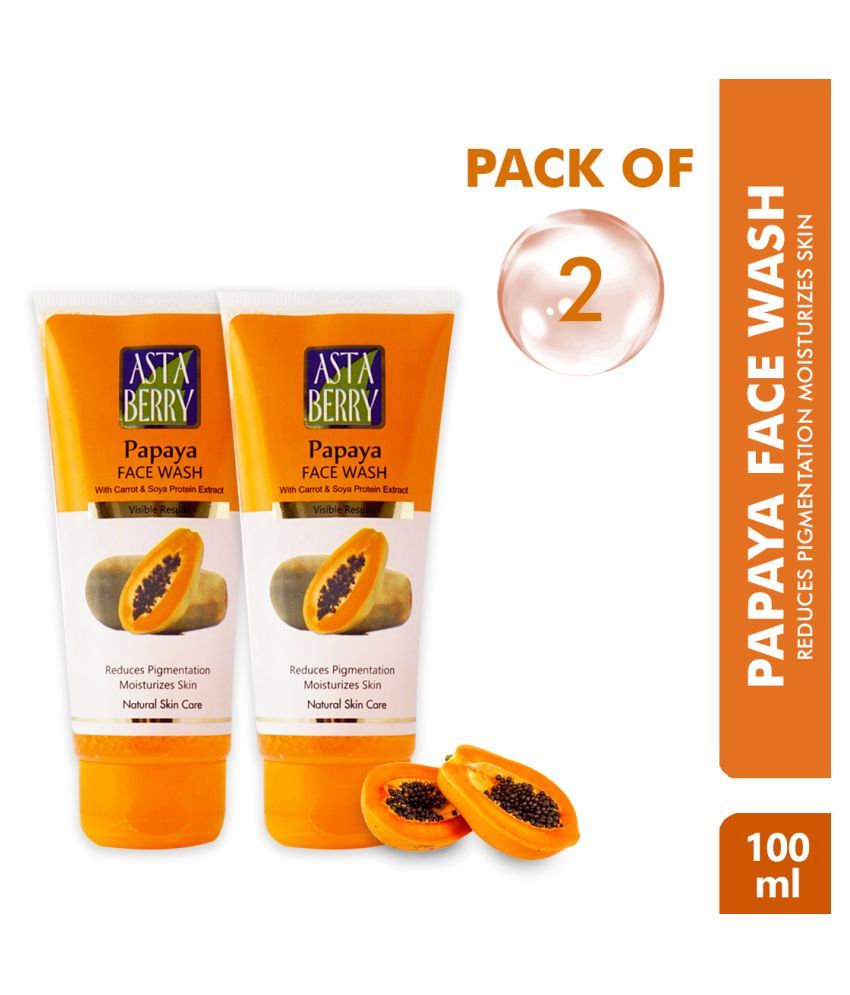 Astaberry Papaya (Reduce Blemishes & Pigmentation) Face Wash 100 mL ...