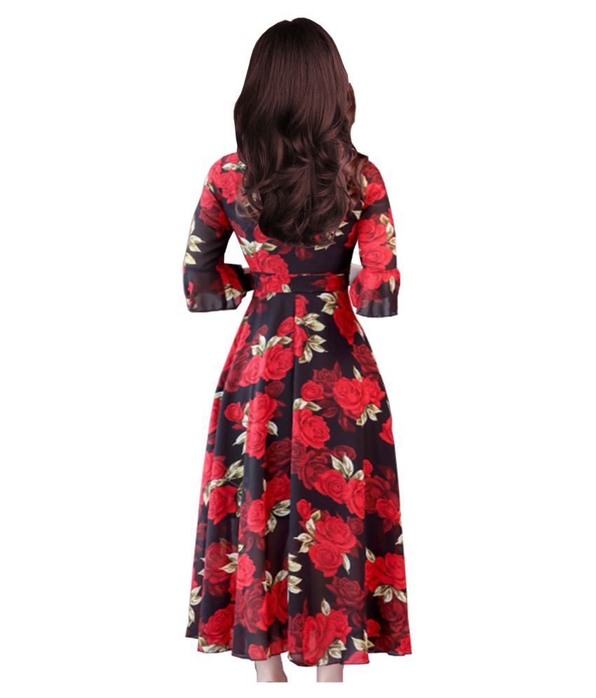 midi dress snapdeal