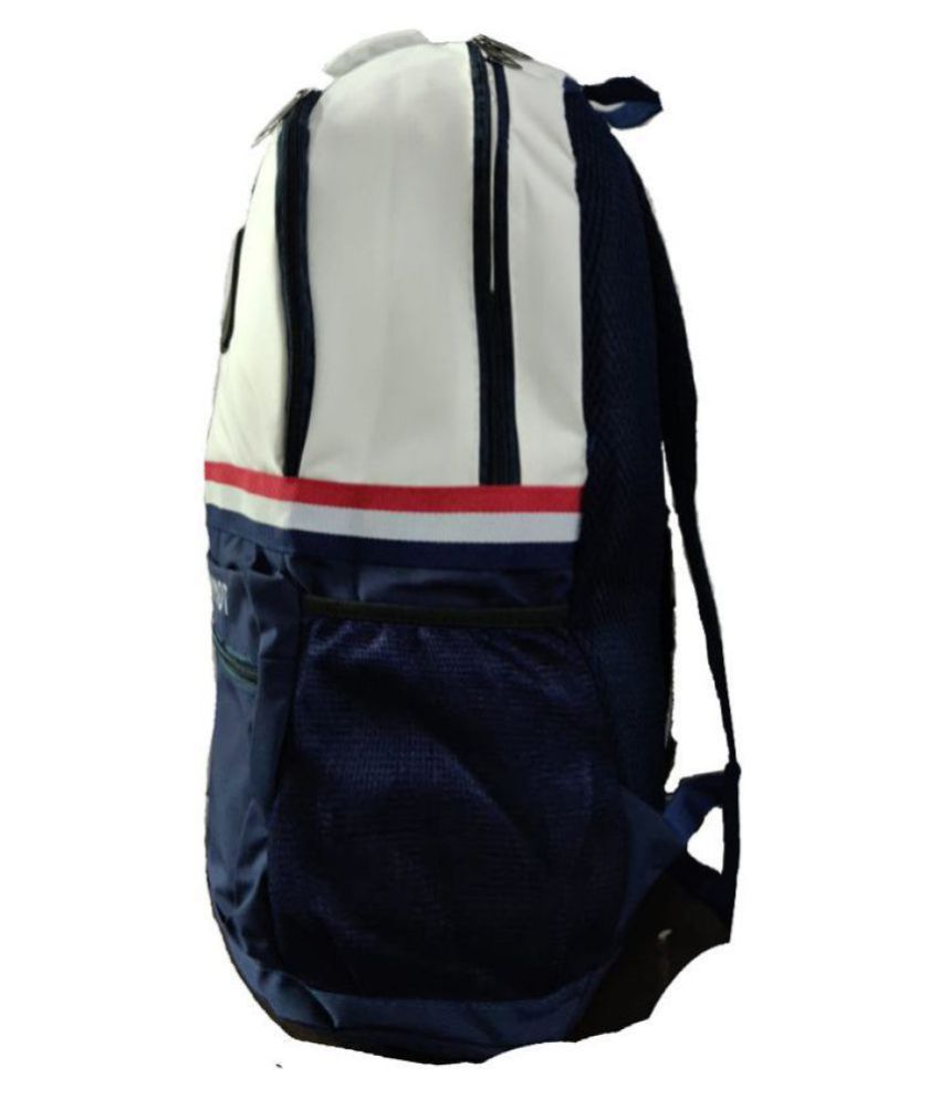 nike white polyester college bag
