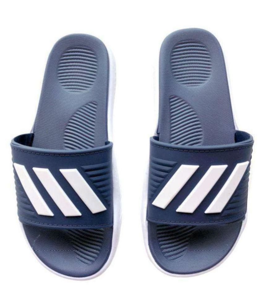 adidas blue sliders