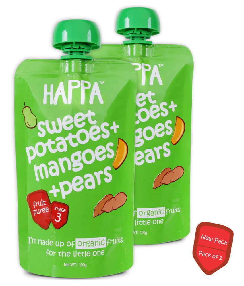 Happa Organic Baby Food Puree 200 gm Pack of 2