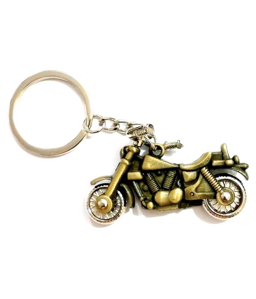 P4U Royal Bullet Bike Keychains Keyrings (Gold) Buy Online at Low