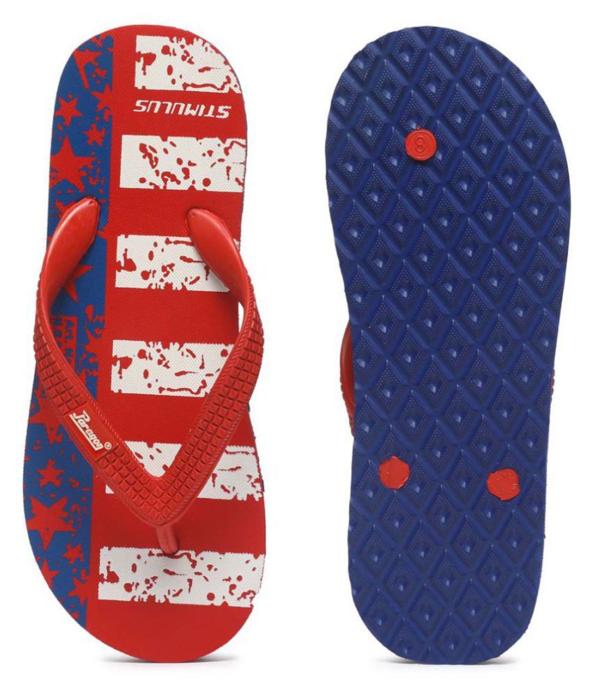paragon red and black slippers