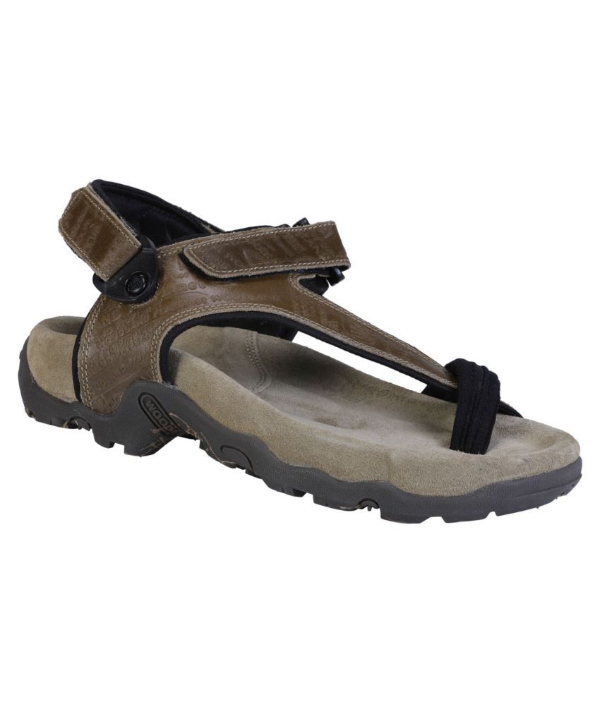 Woodland Khaki Nubuck Floater Sandals 