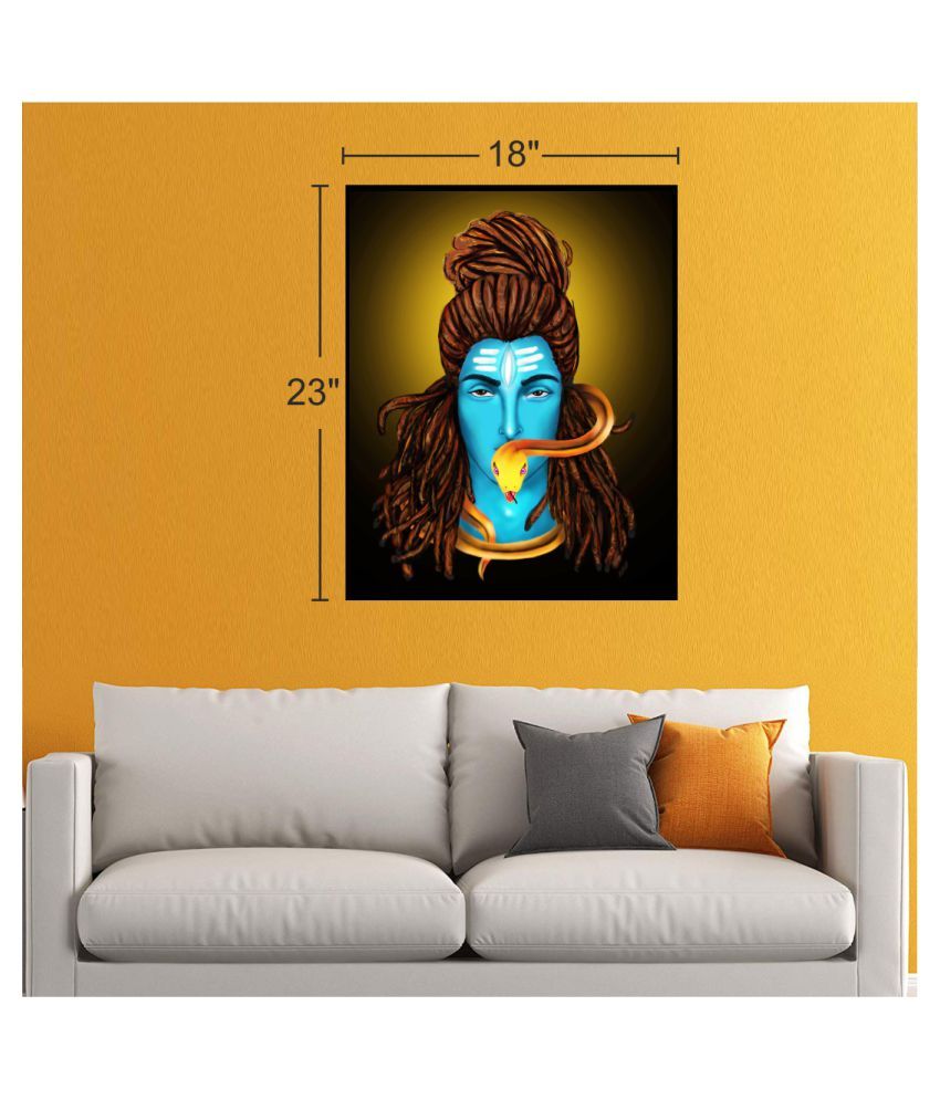 crystal sign media Lord Shiva angry rudra Modern art Wall Painting MDF  Painting Without Frame: Buy crystal sign media Lord Shiva angry rudra Modern  art Wall Painting MDF Painting Without Frame at