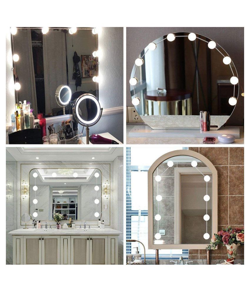 Diy 10led Dimmable Vanity Mirror Lights, What Are The Best Light Bulbs For A Vanity Mirror