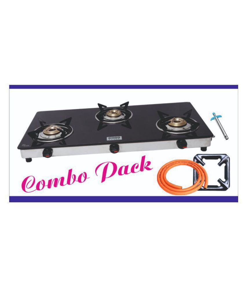 Good Flame 3B RUNNER ECO COMBO 3 Burner Manual Gas Stove Price in India