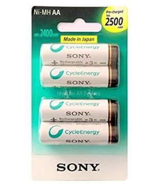 Sony NH AAB4GN 2500 mAh Rechargeable Battery 4