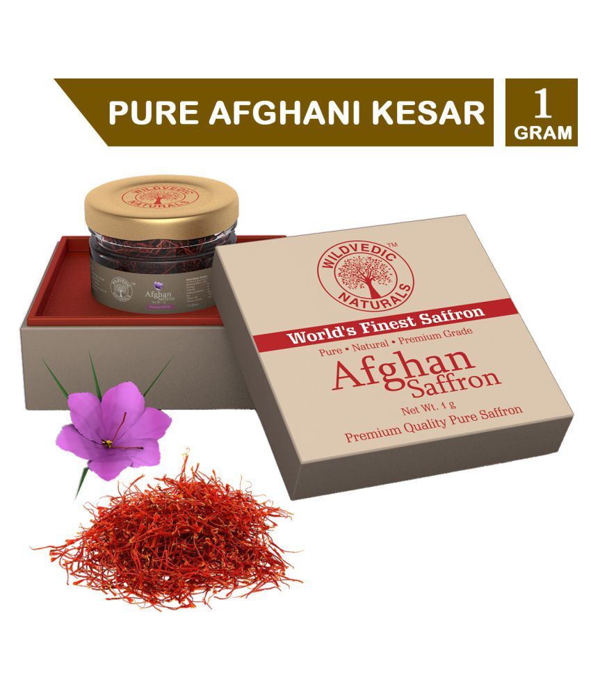     			Wildvedic Naturals Pure & Original Afghani Kesar / Saffron 1 gm