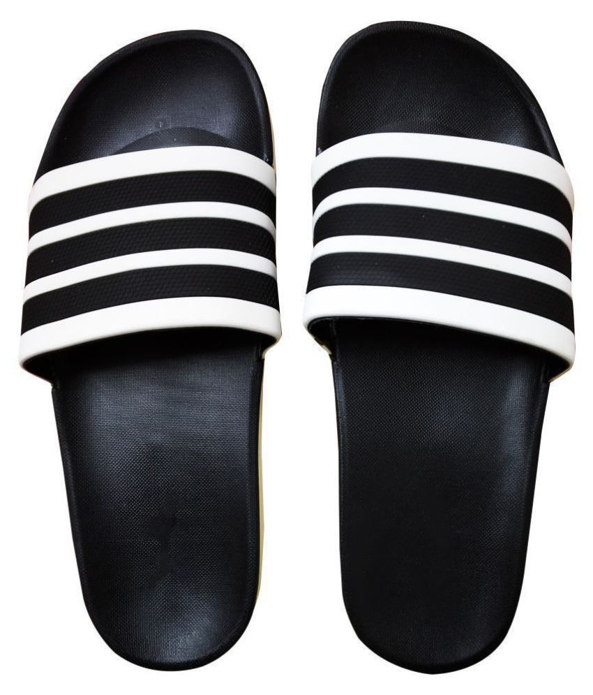 Adidas Black Slide Flip flop Price in India- Buy Adidas Black Slide Flip flop Online at Snapdeal