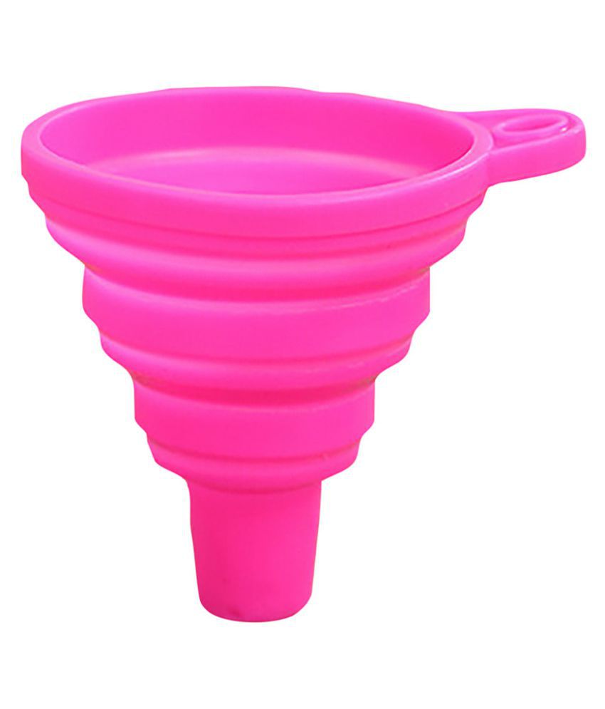     			Silicone Gel Practical Collapsible Foldable Funnel Hopper Kitchen Tool Gadget