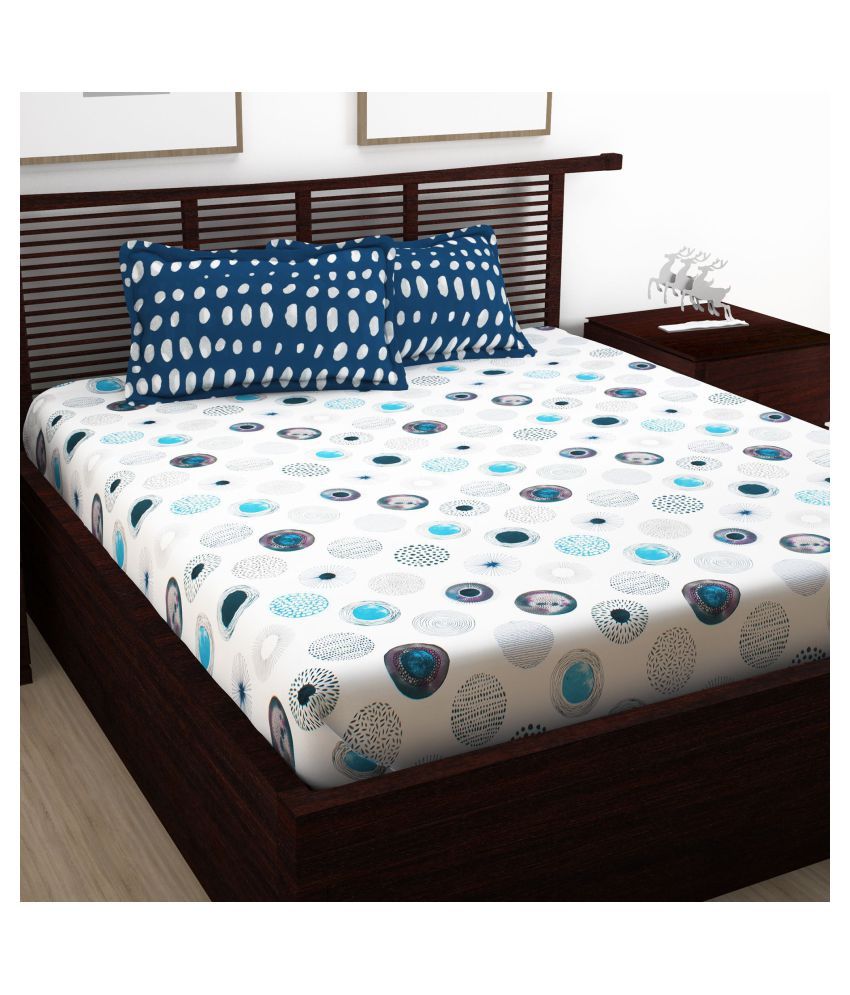 bed cover double bed cotton with zip