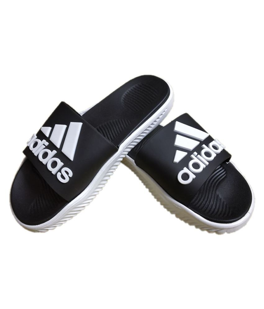 Adidas Black Slide Flip flop Price in India- Buy Adidas Black Slide Flip flop Online at Snapdeal