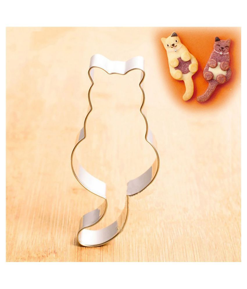Cookies Pastry Baking Cutter Mould Cat Shaped Aluminium Mold Sugarcraft Cake
