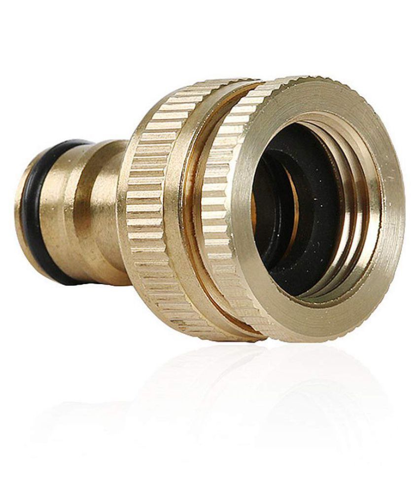 Brass Dual Universal Tap Connector for Threaded Tap 1/2 and 3/4 inch