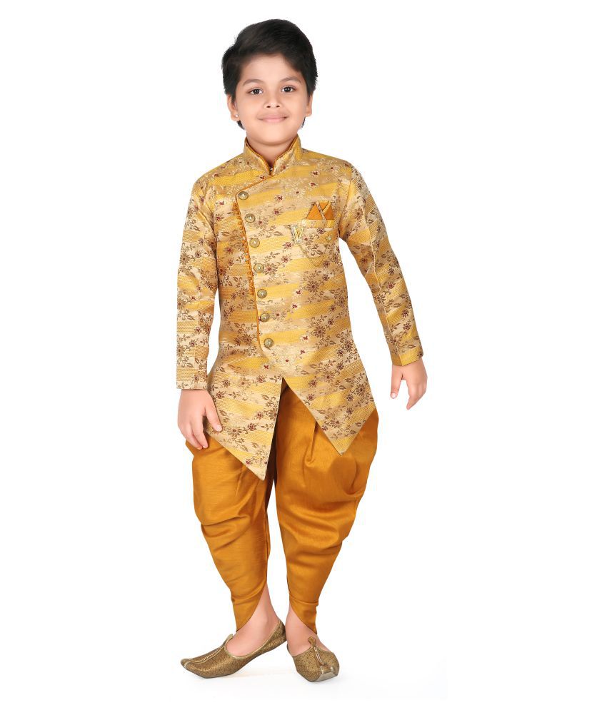     			Ahhaaaa Ethnic Wear Sherwani/Indo Western With Dhoti Pant For Kids and Boys