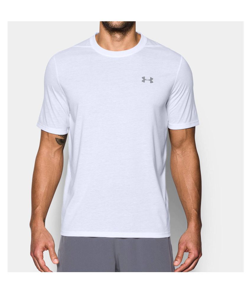 plain white under armour shirt