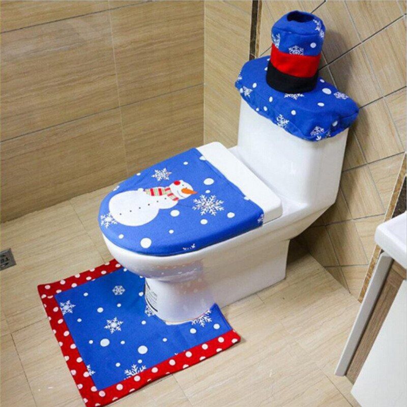 Christmas Bathroom Wc Toilet Seat Cover 3 Pcs Set Toilet Seat Cover Christmas Decor Bathroom Supplies Klozet Takimlari Buy Christmas Bathroom Wc Toilet Seat Cover 3 Pcs Set Toilet Seat Cover Christmas Decor Bathroom