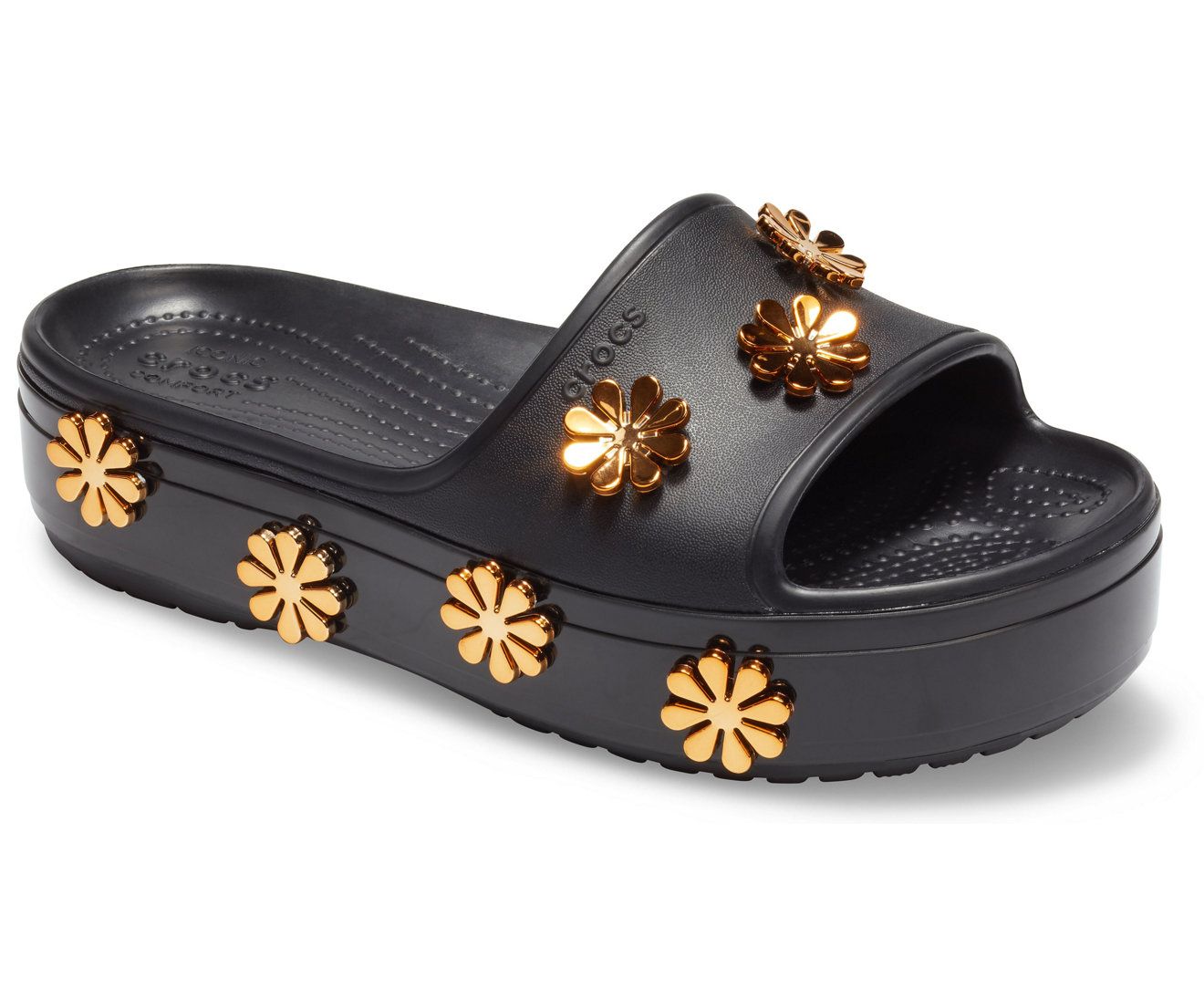 crocs slides platform