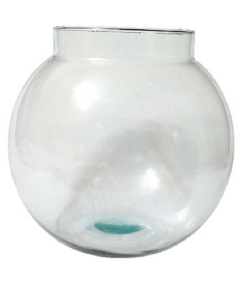     			AFAST Clear & Transparent Round Glass Fish Pot For Joom View Of 10 Inch Table Top-Fb012