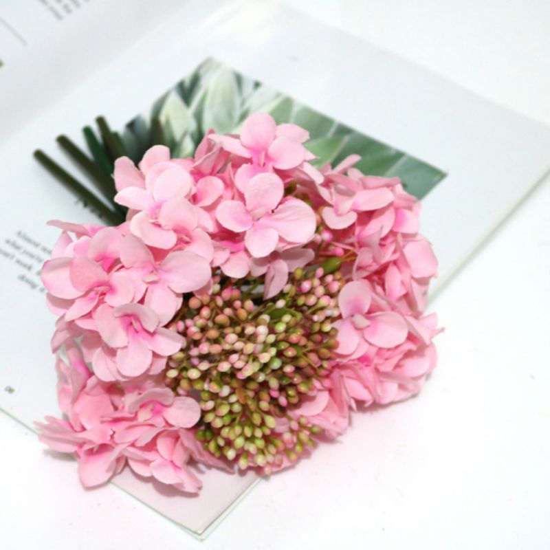 2019 Artificial Flowers 1pc Hydrangea Bouquet For Home Decoration