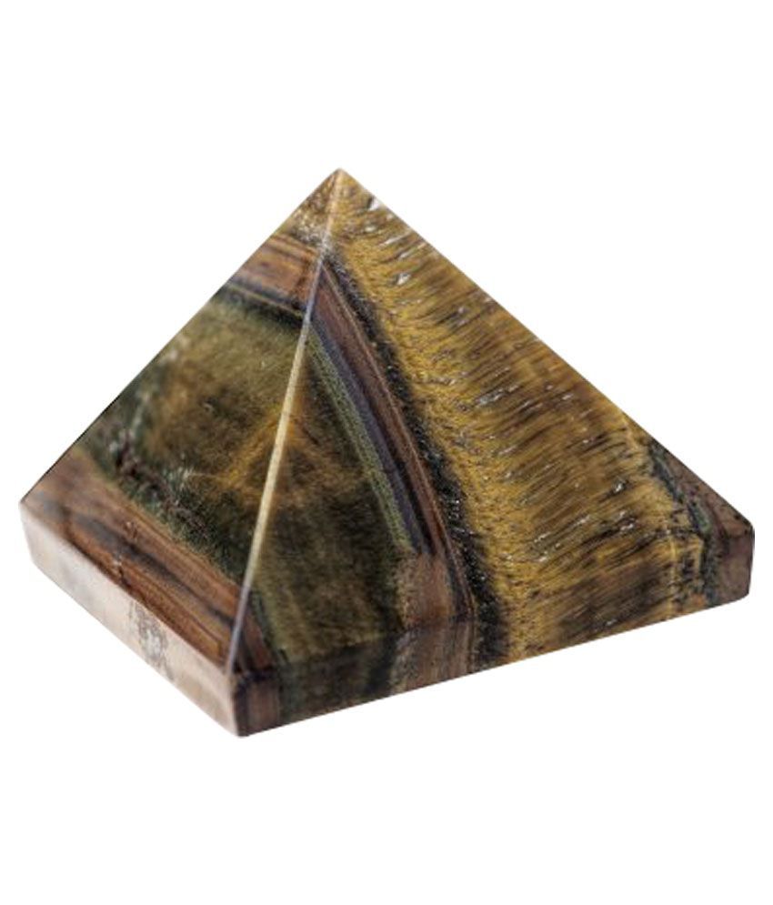     			Green & Brown Marble Tiger Eye Pyramid