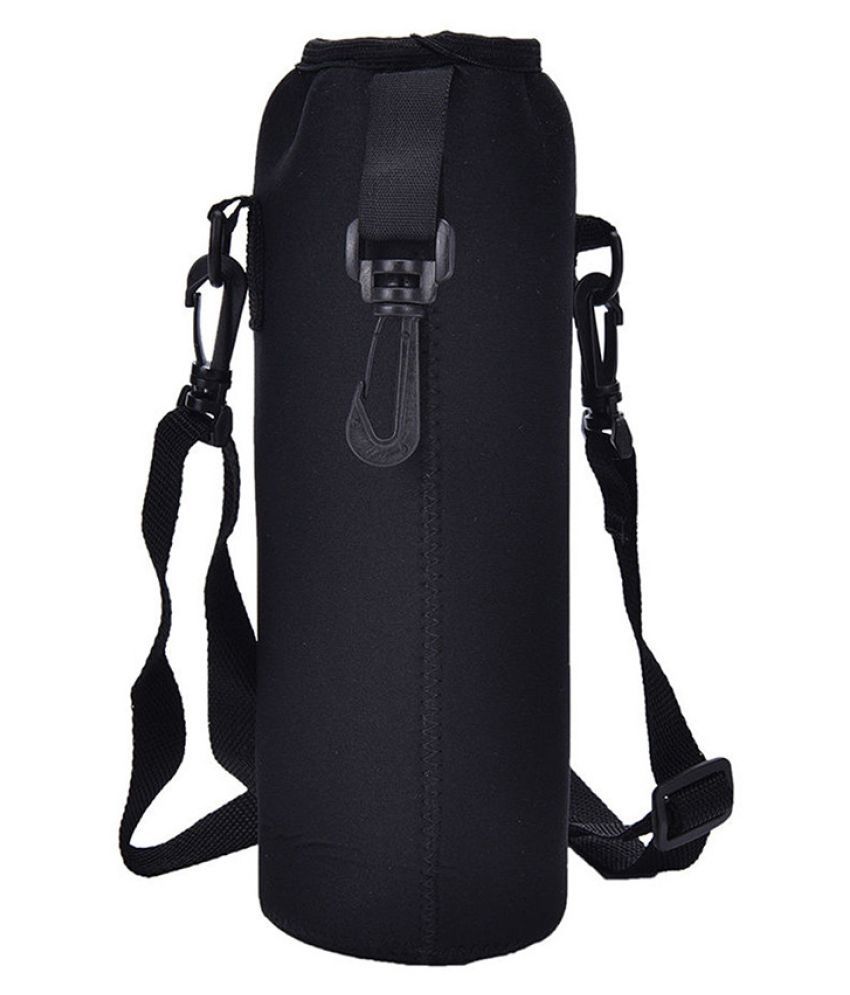 Richen Neoprene Water Bottle Carrier Bag with Adjustable Shoulder Strap,Insulated Water Bottle Cover for Stainless Steel/Glass/Plastic Bottles 