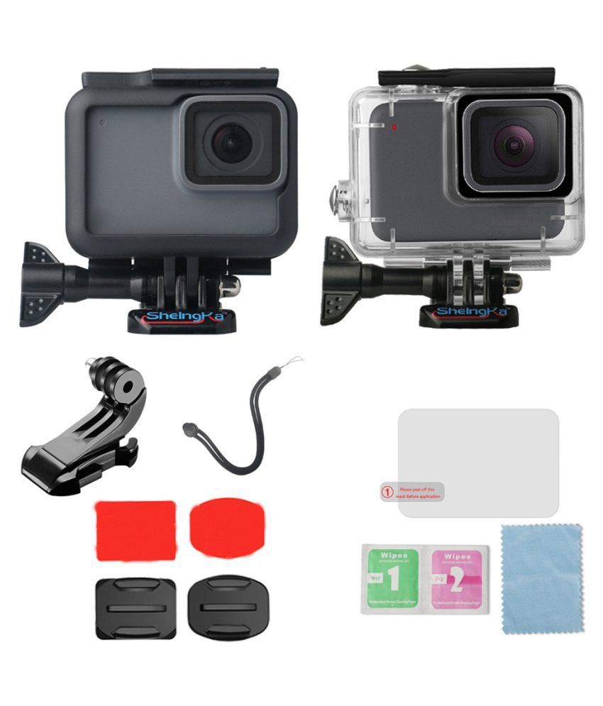 For Gopro Hero7 White Silver Waterproof Case Diving Protective Housing Shell 40m Price In India Buy For Gopro Hero7 White Silver Waterproof Case Diving Protective Housing Shell 40m Online At Snapdeal