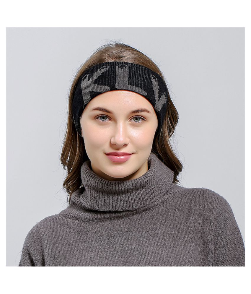 Men Women Hair Ball Knitting Headband Elastic Handmade Sport Hair