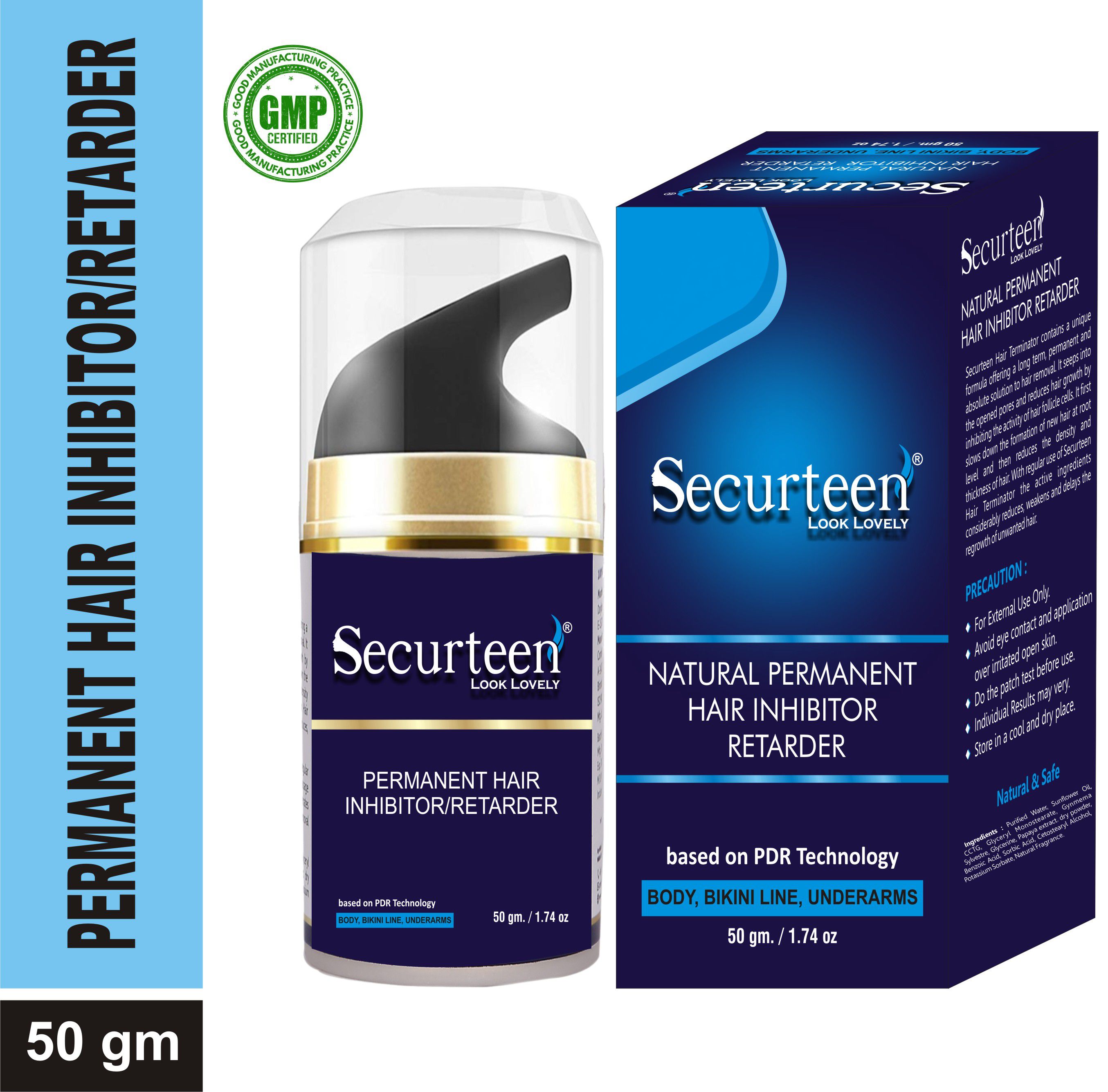Securteen Natural Hair Inhibitor Permanent Hair Removal Cream pack of 1  (50gm) 50 g: Buy Securteen Natural Hair Inhibitor Permanent Hair Removal  Cream pack of 1 (50gm) 50 g at Best Prices in India - Snapdeal