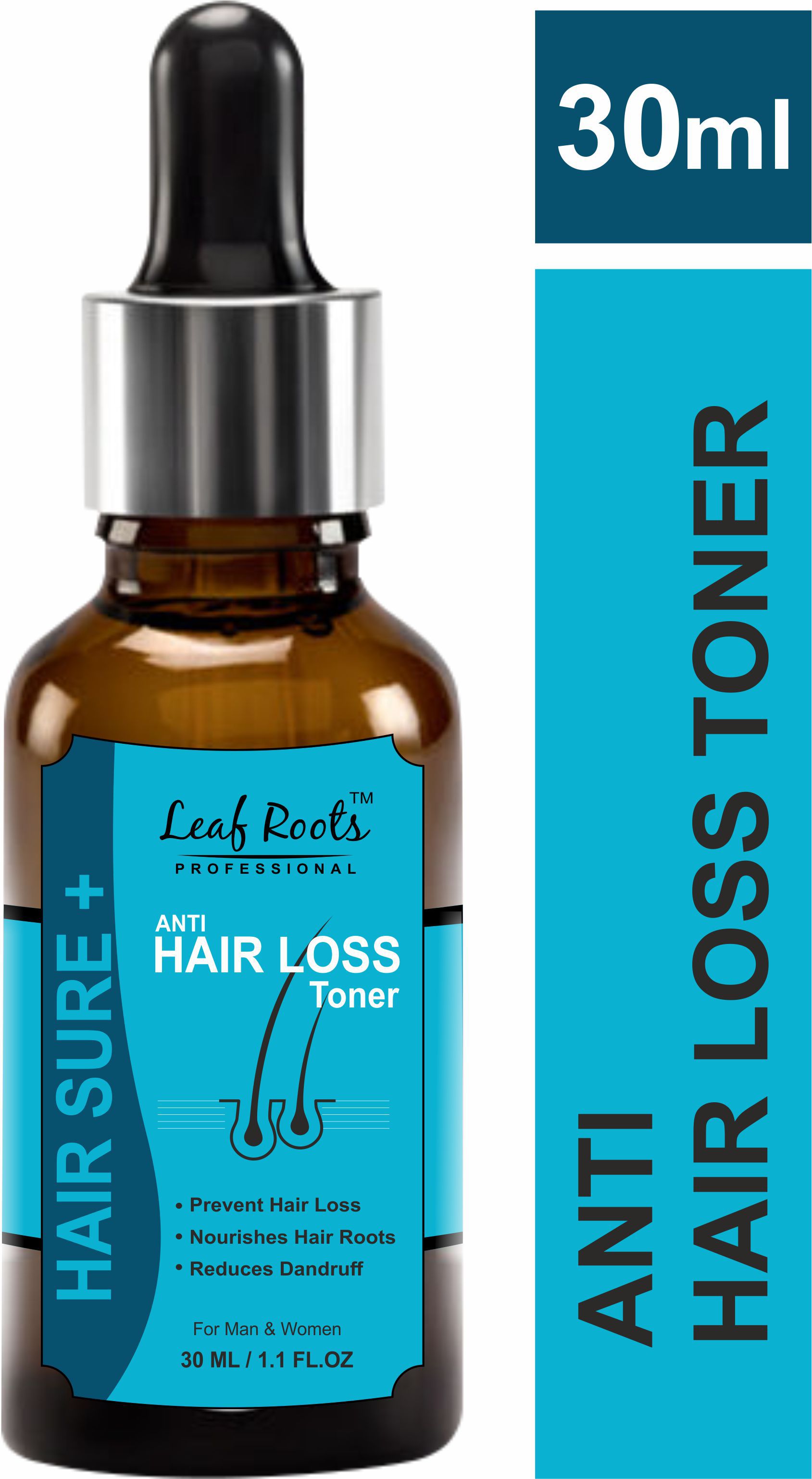 LEAF ROOTS PROFESSIONAL HAIR SURE + ANTI HAIR LOSS TONER (30 ML): Buy LEAF  ROOTS PROFESSIONAL HAIR SURE + ANTI HAIR LOSS TONER (30 ML) at Best Prices  in India - Snapdeal