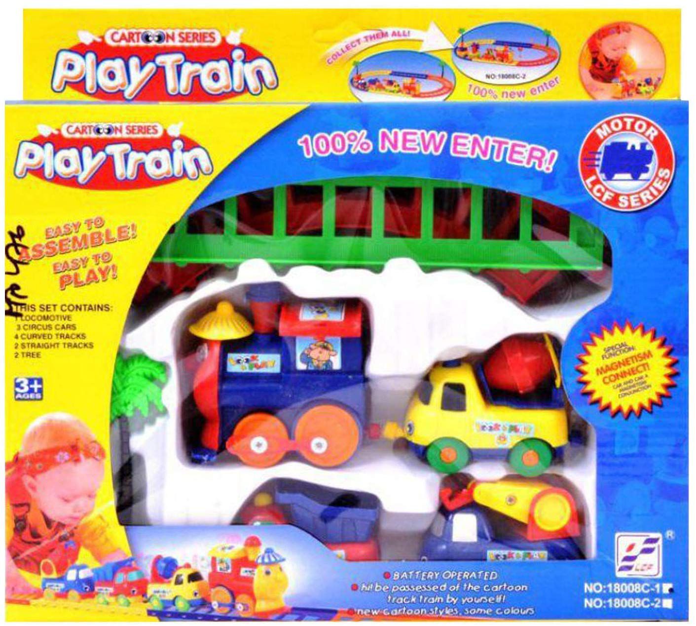 RIGHTWAY Mini Play Cartoon Series Plastic Train with Track with 4 Attach  (Multicolour) - Buy RIGHTWAY Mini Play Cartoon Series Plastic Train with  Track with 4 Attach (Multicolour) Online at Low Price - Snapdeal