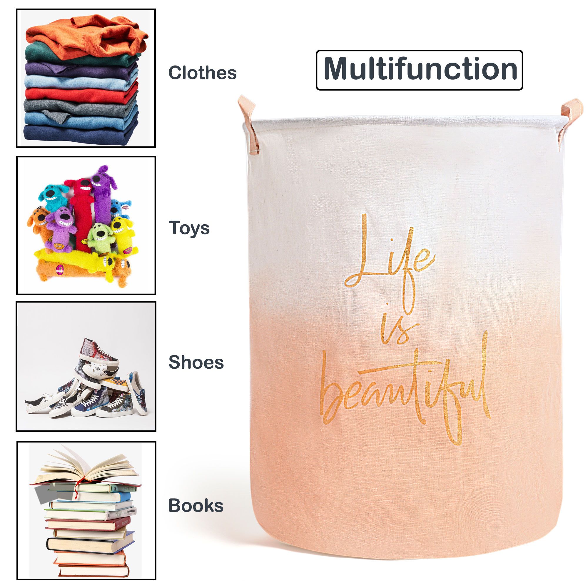 Smile Mom Nylon Laundry Bag Waterproof Laundry Bag (72 Litre) for Clothes Buy Smile Mom Nylon