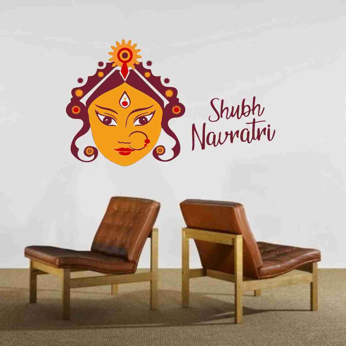     			Decor Villa MAA DURGA Festive Sticker ( 48 x 58 cms )