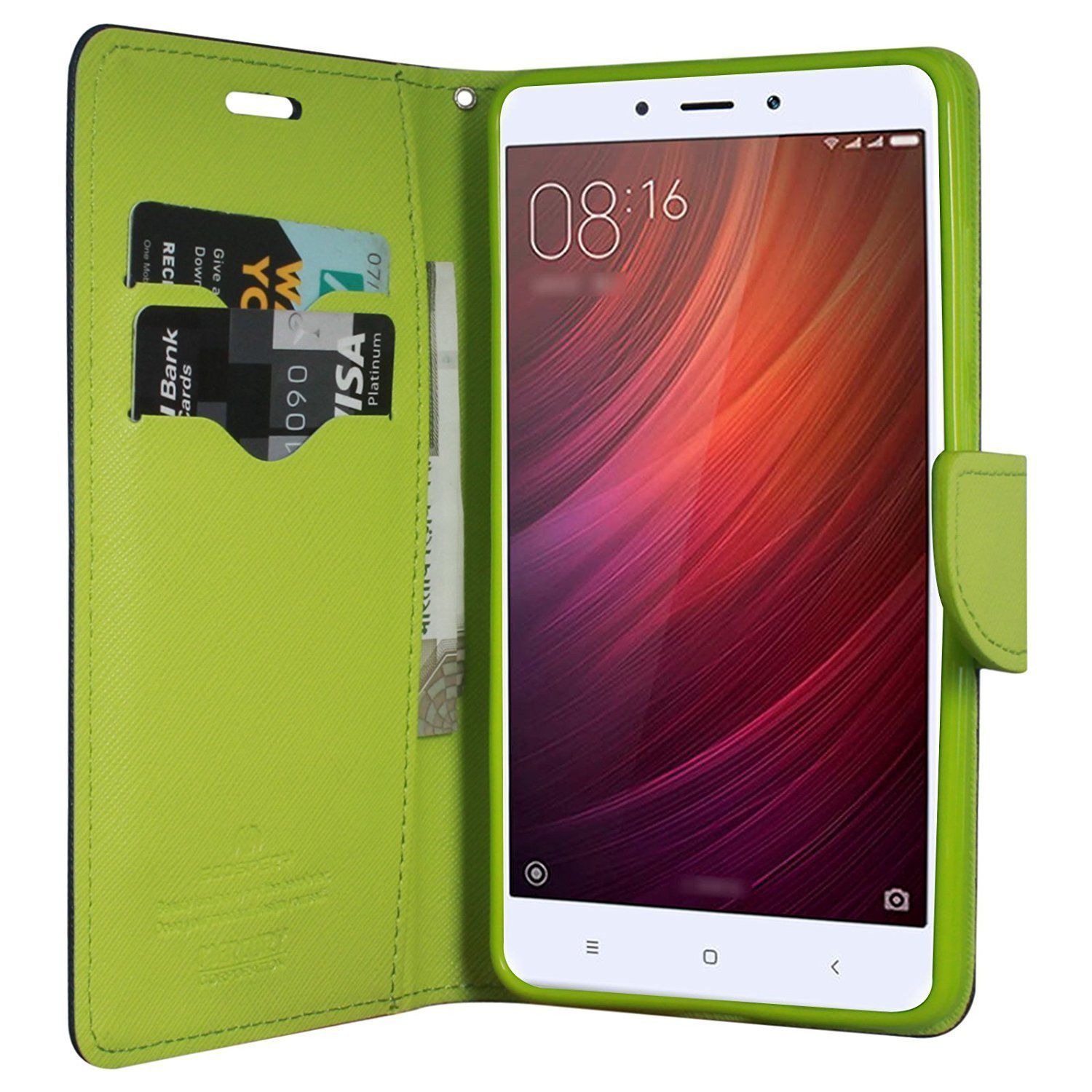 Xiaomi Redmi Note 8 Pro Flip Cover by Stylento - Green