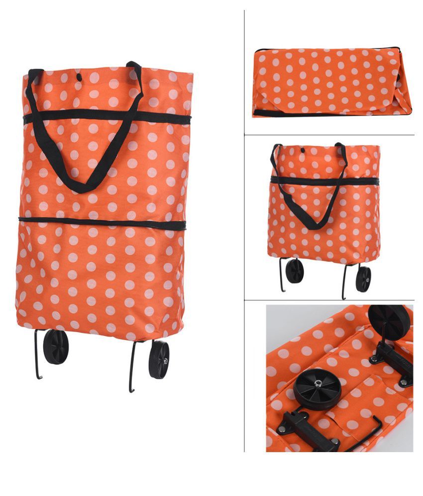     			Light Weight Folding Foldable Shopping Cart Luggage Travel Bag Trolley On Wheels